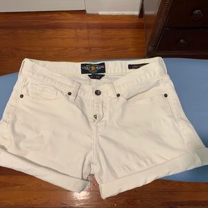 Lucky Brand white cut off/cuff shorts